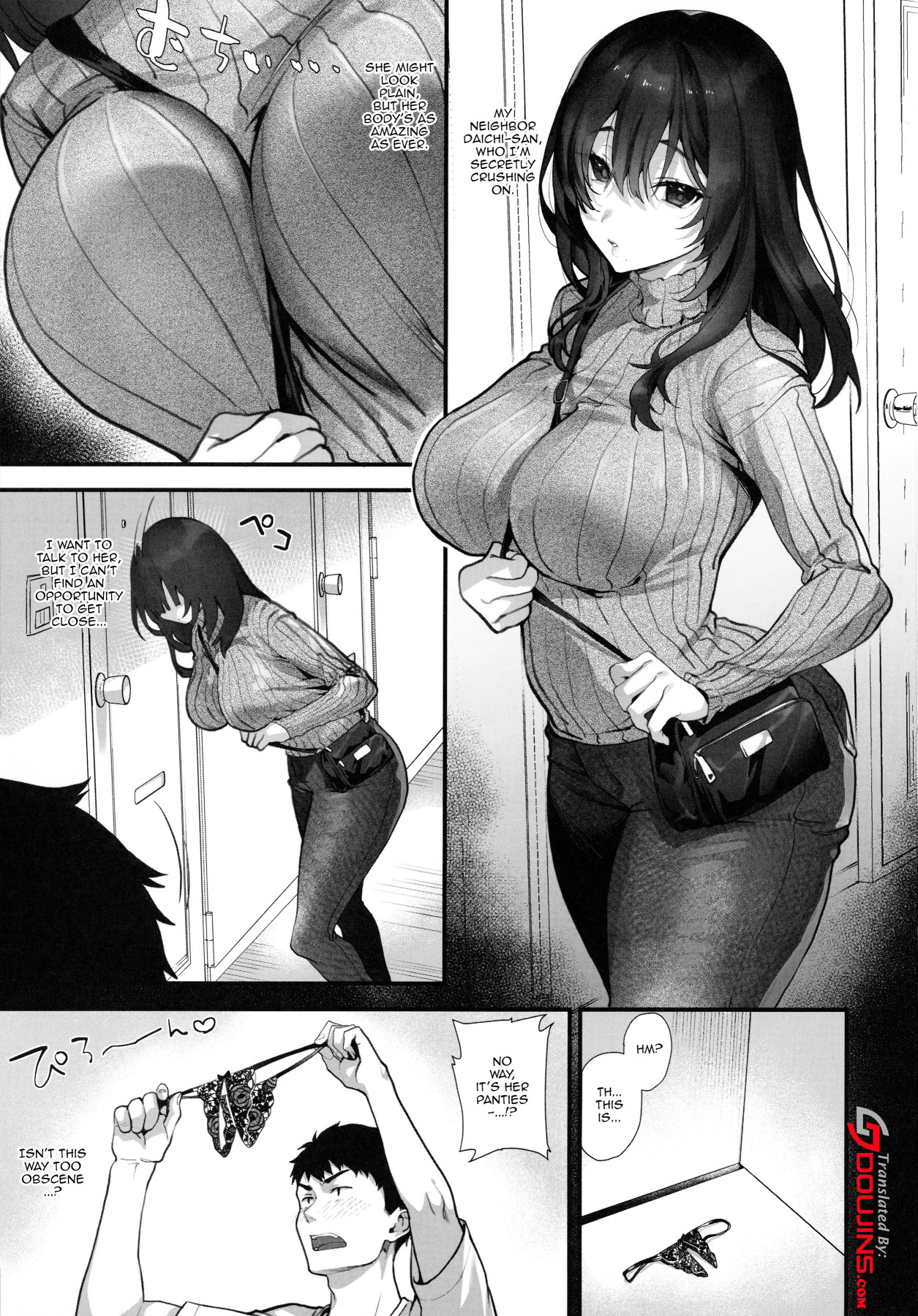 Hentai Manga Comic-Even Though My Neighbor Looks Anti-Social She's Secretly a Slut-Read-2